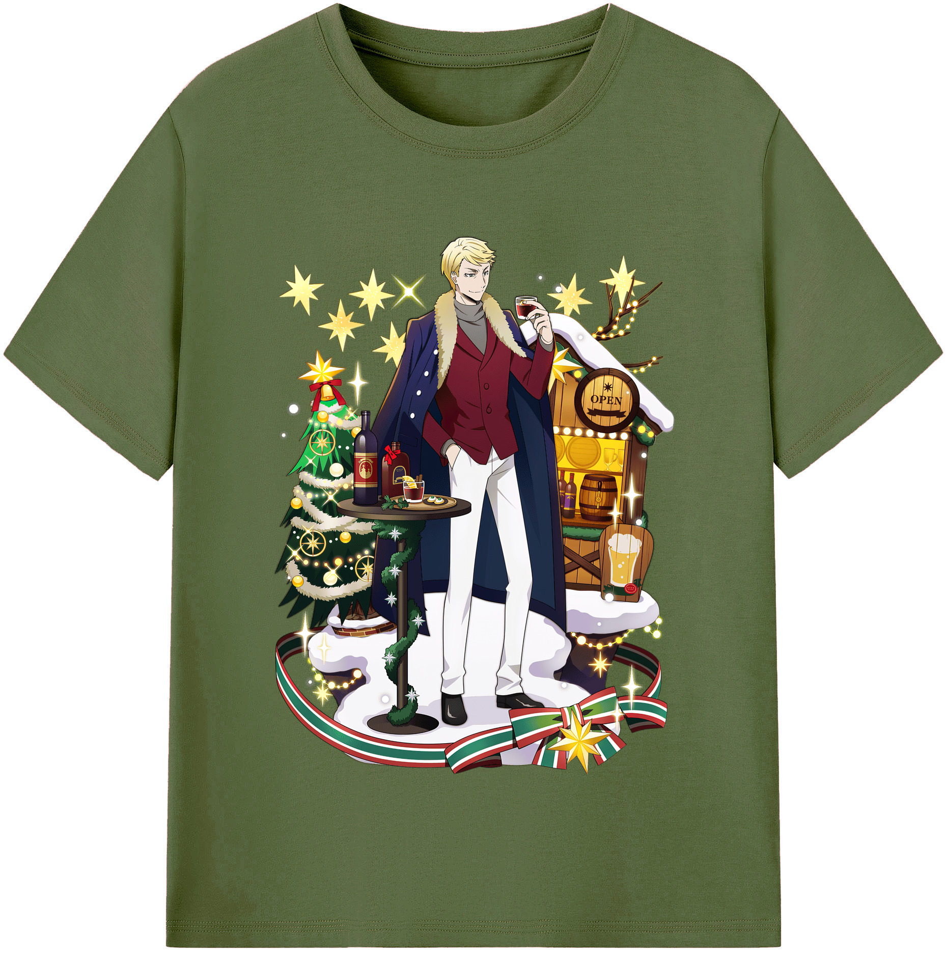 （画像用） 文豪ストレイドッグス Bungo Stray Dogs 綿100％半袖Tシャツ（フロントプリント）